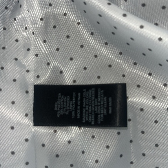 Express Gray Pinstripe One Button Closure Lined Blazer Jacket Size 8 - Picture 7 of 9